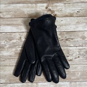 Charter Club XS Women's Dark Leather Gloves Retails $60